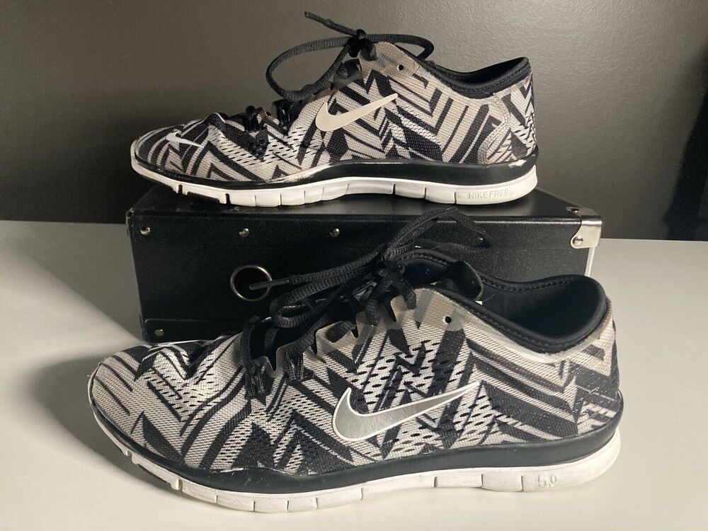 Nike Free TR Fit 4 Running Shoes (Women's Size 10) • Zebra Print Sneakers